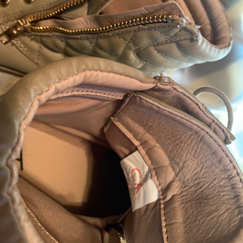 Ladies boots, light beige/off white - Picture 4 of 6